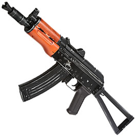 APS AKS-74U Vollmetall Echtholz BlowBack S-AEG 6mm BB schwarz - Used Look Edition