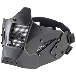Evolution Airsoft Iron Maske mit Halterung fr / ohne FAST Helme schwarz