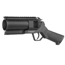 Evolution 40mm Airsoft Pistolen-Launcher Shorty mit Metallgehuse schwarz