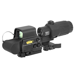 GK Tactical 558 Red- / Green-Dot Holosight inkl. 3X Magnifier Set schwarz