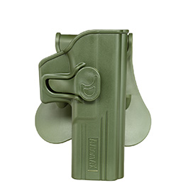 Amomax Tactical Holster Polymer Paddle fr Glock 17 / 22 / 31 Rechts oliv