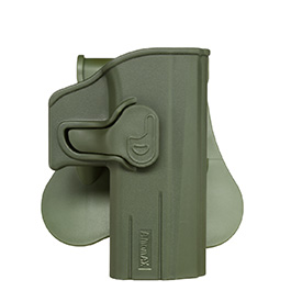 Amomax Tactical Holster Polymer Paddle fr CZ P-07 / CZ P-09 Rechts oliv