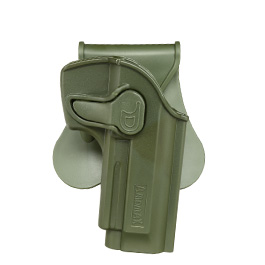Amomax Tactical Holster Polymer Paddle fr Beretta 92 / 92F / M9 Rechts oliv