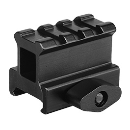 MET QD Scope-Riser 3 Slots / 40 mm mit 25 mm Erhhung f. 20 - 22 mm Schienen schwarz