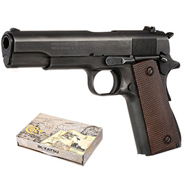 Inokatsu Colt 1911A1 Stahl CO2 BlowBack 6mm BB schwarz - 100th Limited Edition