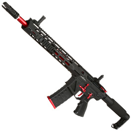 APS Phantom Extremis Rifle MK3 eSilver Edge SDU-MosFet 2.0 Vollmetall S-AEG 6mm BB schwarz / rot