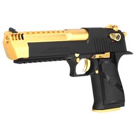 Wei-ETech Desert Eagle L6 .50AE Vollmetall GBB 6mm BB Electroplated Gold - schwarz Special Edition