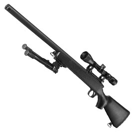 Double Bell VSR-10 Bolt Action Snipergewehr inkl. Zweibein / Zielfernrohr Springer 6mm BB schwarz