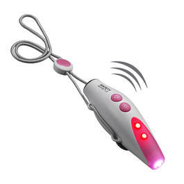 Elektronische Alarmpfeife, wei&szlig;/pink