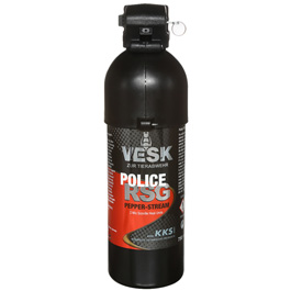VESK Pfefferspray RSG Police Stream 750ml Weitstrahl mit Pistolengriff