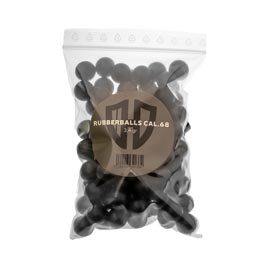 Rubberballs Kaliber .68 schwarz 3,4 gr. 100 Stck