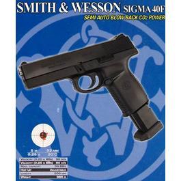 CO2 Softair - Cybergun S&W Sigma 40F Metallschlitten CO2 GBB Version 1