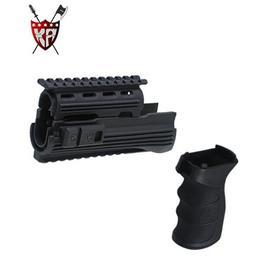 King Arms AK47S Railed Handguard & Tac. Grip schwarz