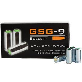 GSG-9 Bullet 9mm P.A.K., 50 St�ck