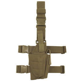 Pistolenbeinholster MFH, verstellbar, rechts, coyote
