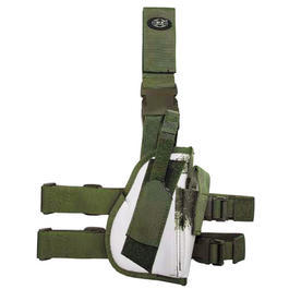 Pistolenbeinholster MFH, Bein und G&uuml;rtelbefestigung, rechts,&nbsp;BW-Wintertarn 