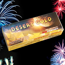 Zink Feuerwerk Desert Gold 20 Schuss Signaleffekte fr Schreckschusswaffen
