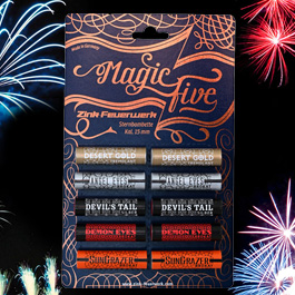 Zink Feuerwerk Magic Five 10-teilig Signaleffekte fr Schreckschusswaffen