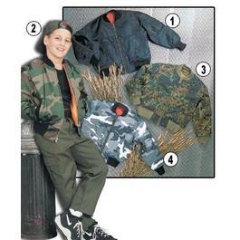 Youngster MA-1 Fliegerjacke schwarz Gr.134/140