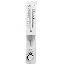 Thermometer Geheimversteck 16 x 5 cm wei