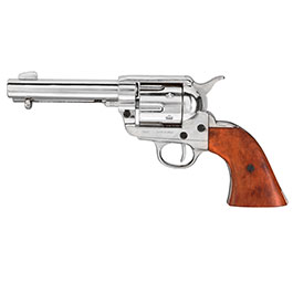 Colt Peacemaker Kal.45 USA 1873 vernick. m. Holzgriff  Deko