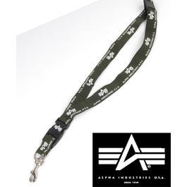 Alpha Halsband mit Schl�sselanh�nger, oliv