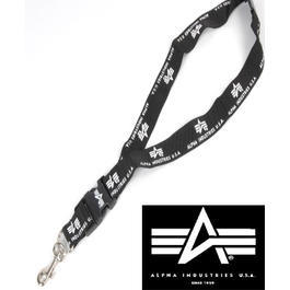 Alpha Halsband mit Schl�sselanh�nger, schwarz