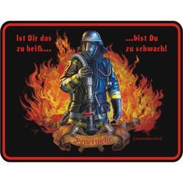 Metallschild Feuerwehr