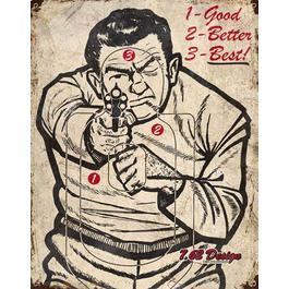 Blechschild 7.62 Vintage Wall Sign Good, Better, Best