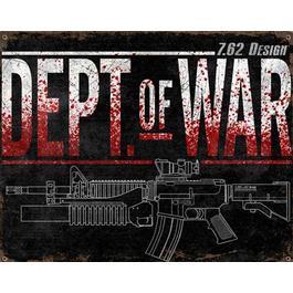 Blechschild 7.62 Vintage Wall Sign Dept. Of War