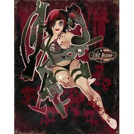 Blechschild 7.62 Vintage Wall Sign Doomsday Damsel
