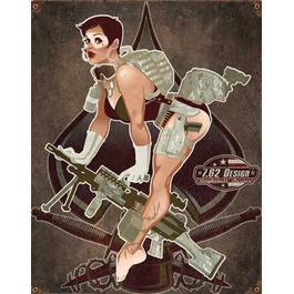 Blechschild 7.62 Vintage Wall Sign Aces High