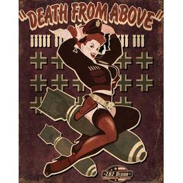 Blechschild 7.62 Vintage Wall Sign Death From Above