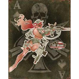 Blechschild 7.62 Vintage Wall Sign Specialty Girl