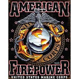 Blechschild 7.62 Vintage Wall Sign American Firepower