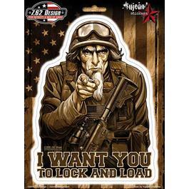 Aufkleber 7.62 Die-Cut Sam The Grunt