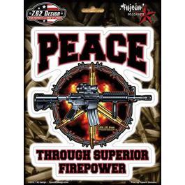 Aufkleber 7.62 Die-Cut Superior Firepower 