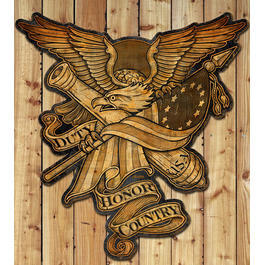 Duty Honor Country 7.62 Jumboschild 