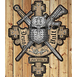 Deus Vult 7.62 Jumboschild 