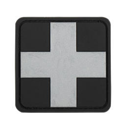 3D Rubber Patch Medic Abzeichen schwarz silber 