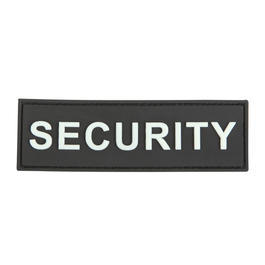 3D Rubber Patch Security schwarz wei� 