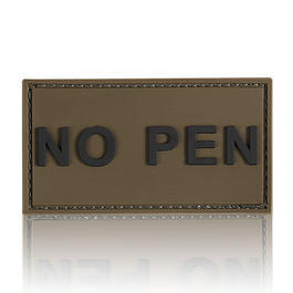 3D Rubber Patch NO PEN oliv schwarz 