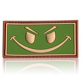3D Rubber Patch Evil Smiley multicam