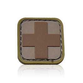 3D Rubber Patch medic klein desert