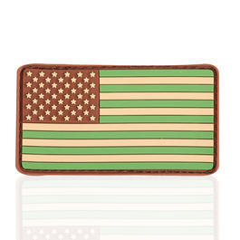 3D Rubber Patch Flagge USA multicam