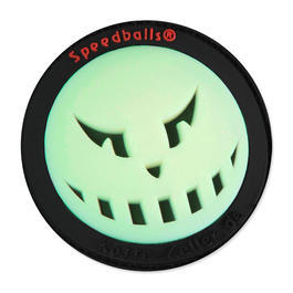 3D Rubber Patch Speedballs schwarz glow nachleuchtend 