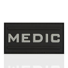 3D Rubber Patch Black Medic swat
