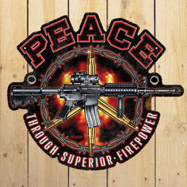 7.62 Jumboschild Peace