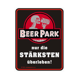 Metallschild "Beer Park"