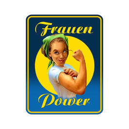 Metallschild "Frauenpower"